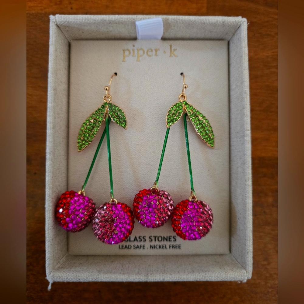 Piper k Cherry Earrings